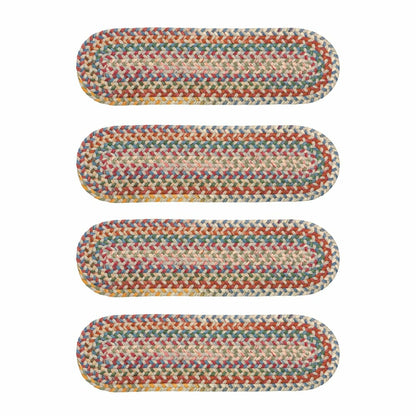 Blue Ridge Wool Oval Braided Stair Treads, Set of 4 | Plow & Hearth