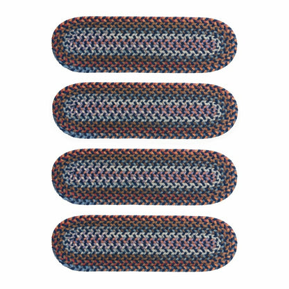 Blue Ridge Wool Oval Braided Stair Treads, Set of 4 | Plow & Hearth