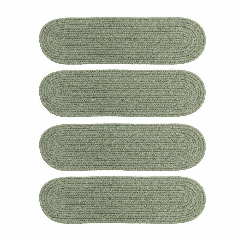 Blue Ridge Wool Oval Braided Stair Treads, Set of 4 | Plow & Hearth