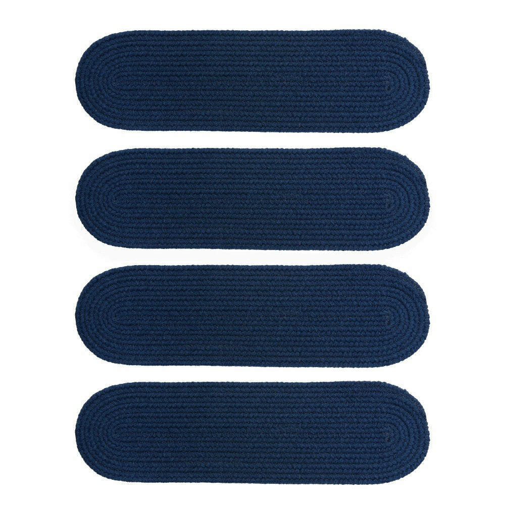Blue Ridge Wool Oval Braided Stair Treads, Set of 4 | Plow & Hearth