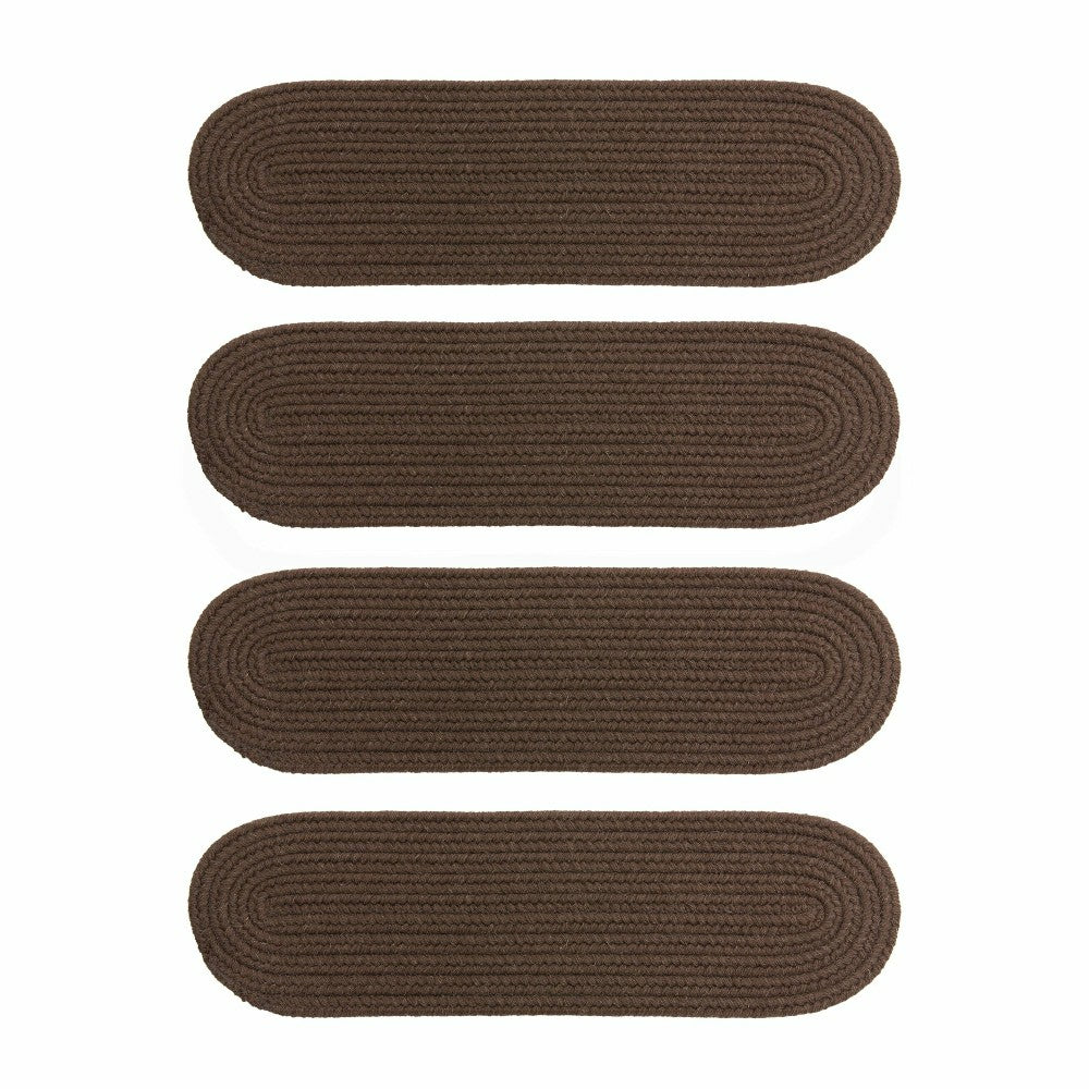 Blue Ridge Wool Oval Braided Stair Treads, Set of 4 | Plow & Hearth