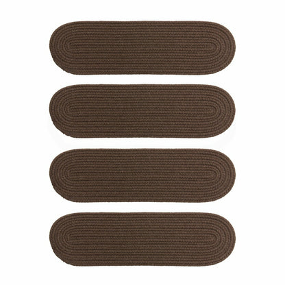 Blue Ridge Wool Oval Braided Stair Treads, Set of 4 | Plow & Hearth