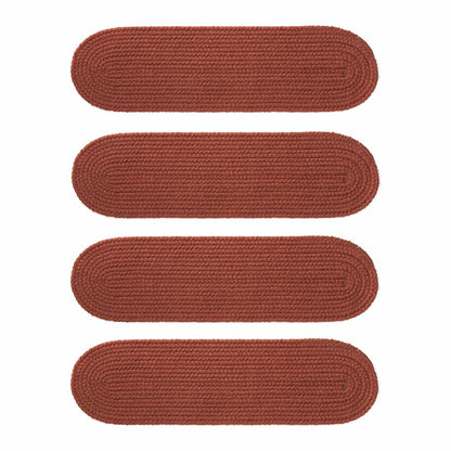 Indoor/Outdoor Braided Polypro Roanoke Stair Treads, Set of 4 | Plow & Hearth