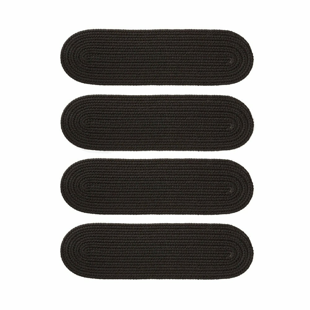 Indoor/Outdoor Braided Polypro Roanoke Stair Treads, Set of 4 | Plow & Hearth
