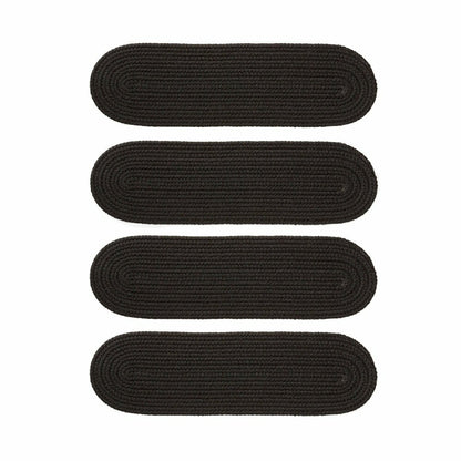 Indoor/Outdoor Braided Polypro Roanoke Stair Treads, Set of 4 | Plow & Hearth