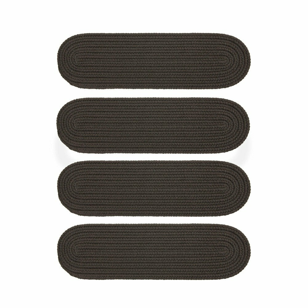 Indoor/Outdoor Braided Polypro Roanoke Stair Treads, Set of 4 | Plow & Hearth
