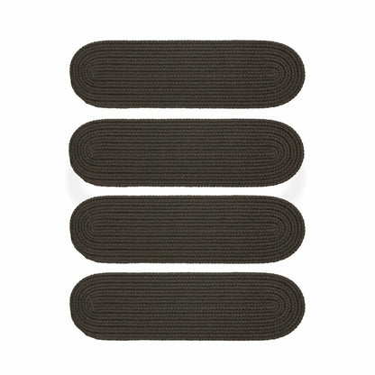 Indoor/Outdoor Braided Polypro Roanoke Stair Treads, Set of 4 | Plow & Hearth