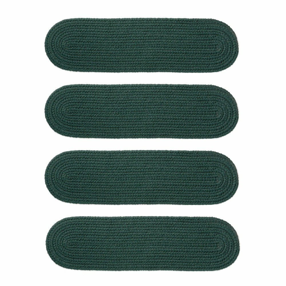 Indoor/Outdoor Braided Polypro Roanoke Stair Treads, Set of 4 | Plow & Hearth
