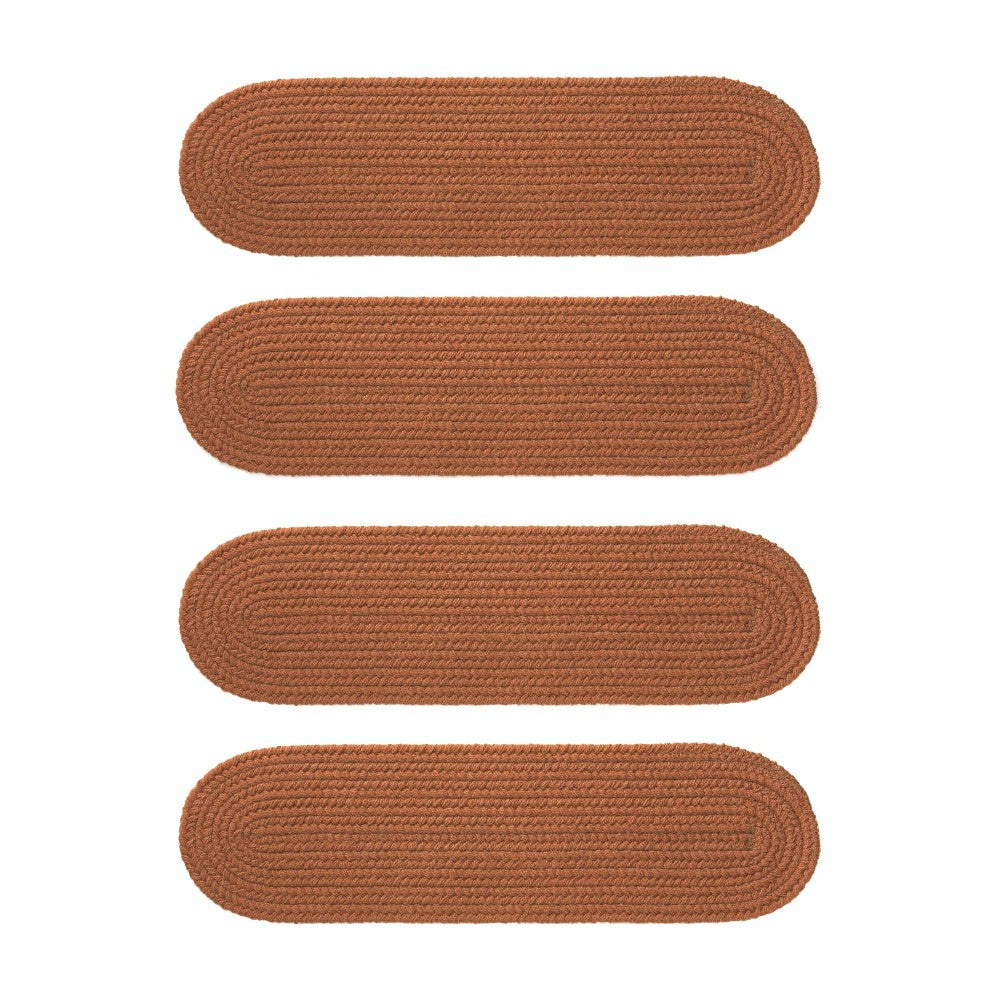 Indoor/Outdoor Braided Polypro Roanoke Stair Treads, Set of 4 | Plow & Hearth