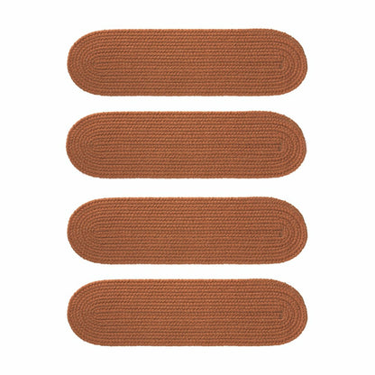 Indoor/Outdoor Braided Polypro Roanoke Stair Treads, Set of 4 | Plow & Hearth