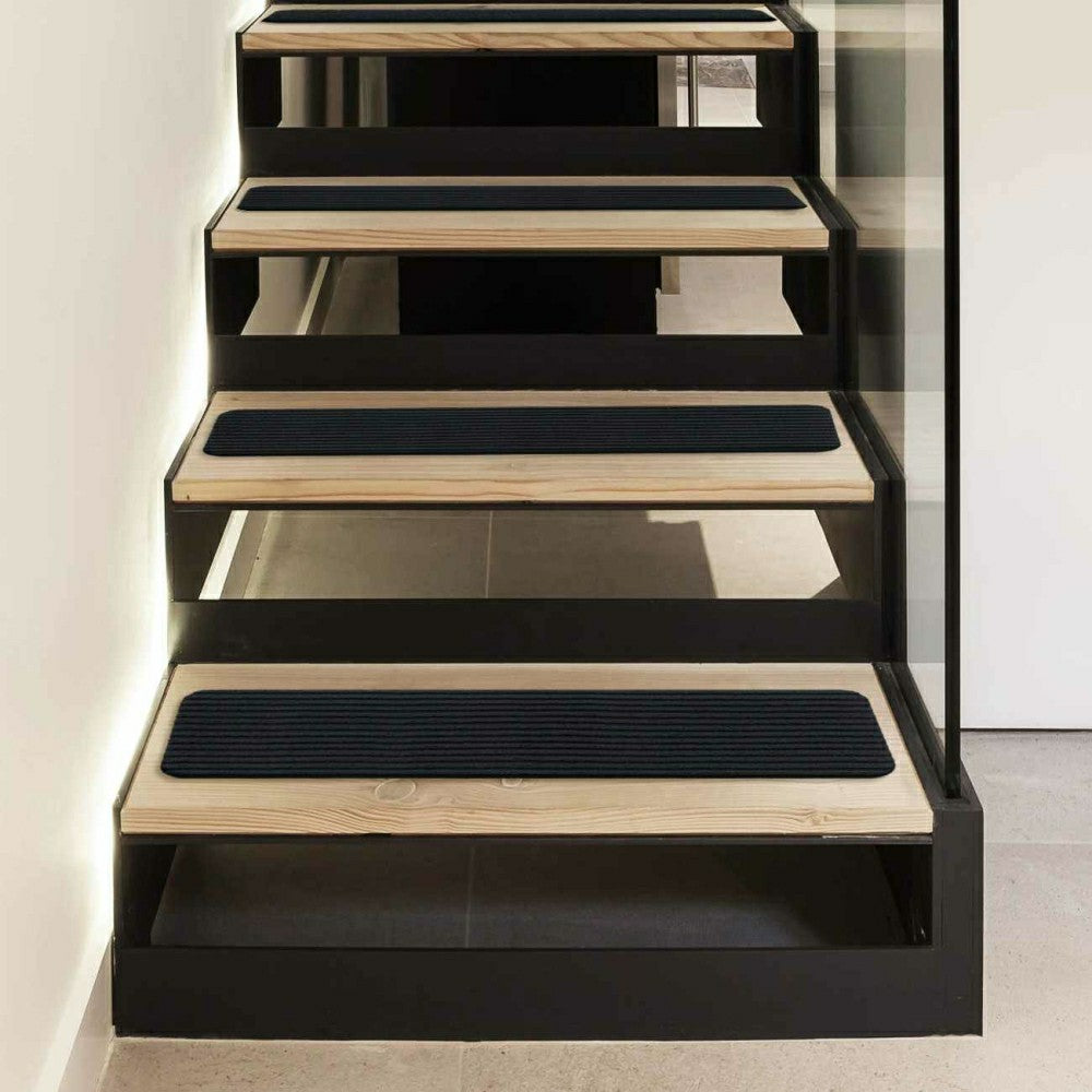 Basic Stair Tread Rugs, Black | Plow & Hearth