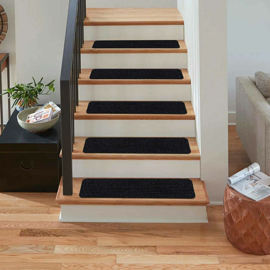 Basic Stair Tread Rugs, Gray | Plow & Hearth