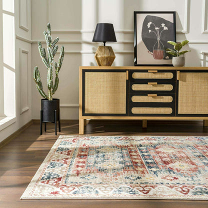 Bindi Blue & Rose Area Rug | Plow & Hearth