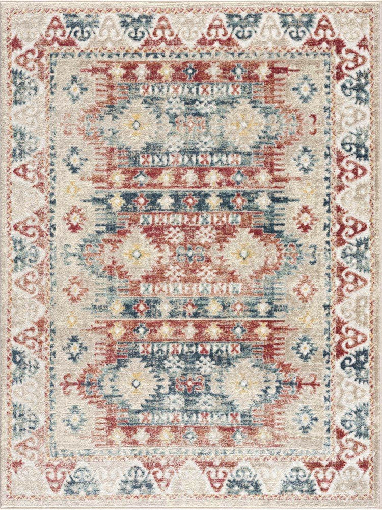 Bindi Blue & Rose Area Rug | Plow & Hearth