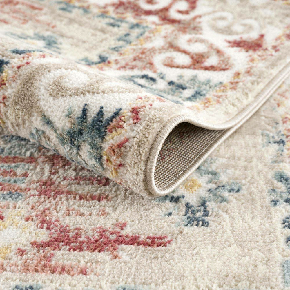 Bindi Blue & Rose Area Rug | Plow & Hearth