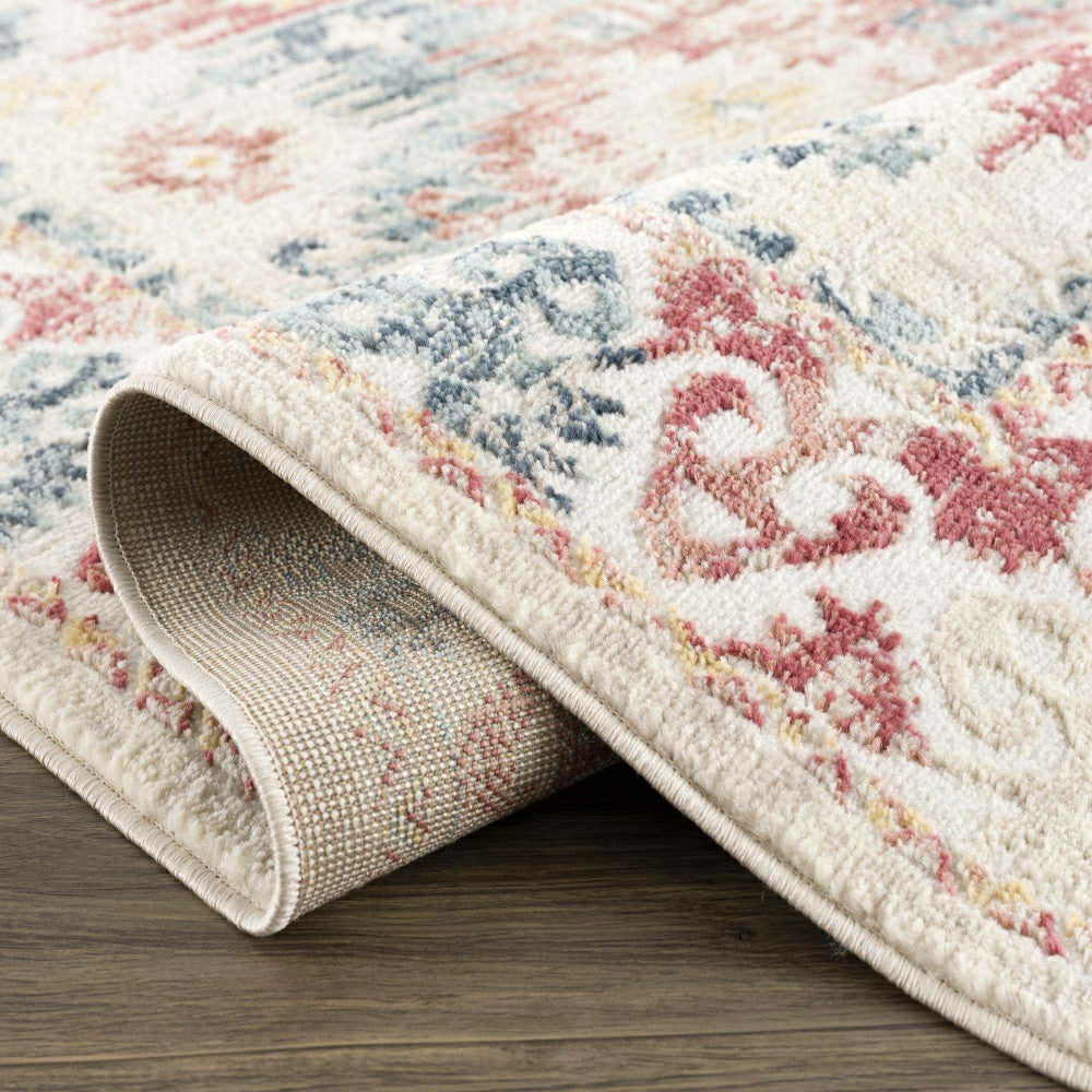 Bindi Blue & Rose Area Rug | Plow & Hearth