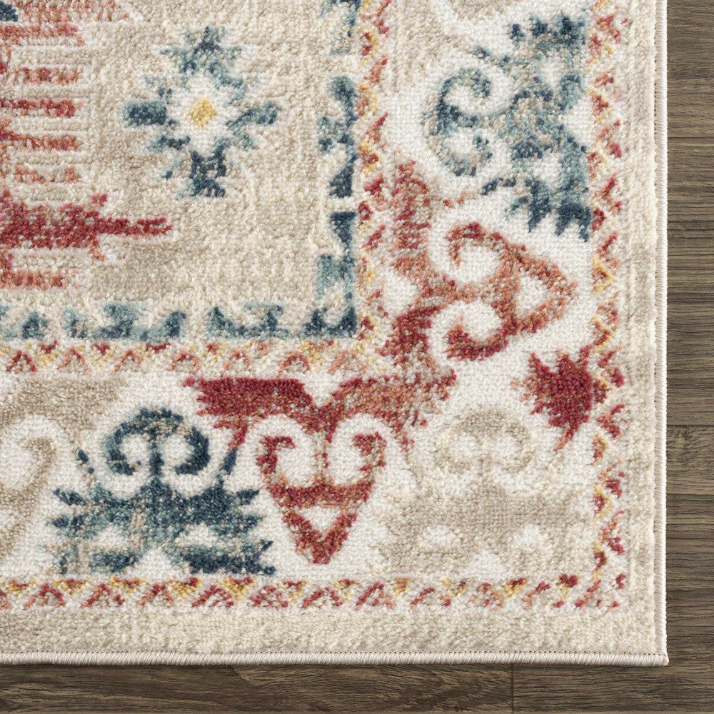 Bindi Blue & Rose Area Rug | Plow & Hearth