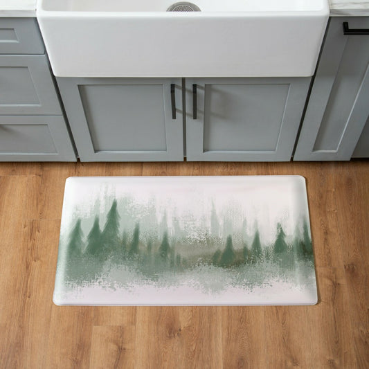 EG Studio Northwoods Foggy Trees Landscape Anti-Fatigue Mat (30"x18“) | Plow & Hearth