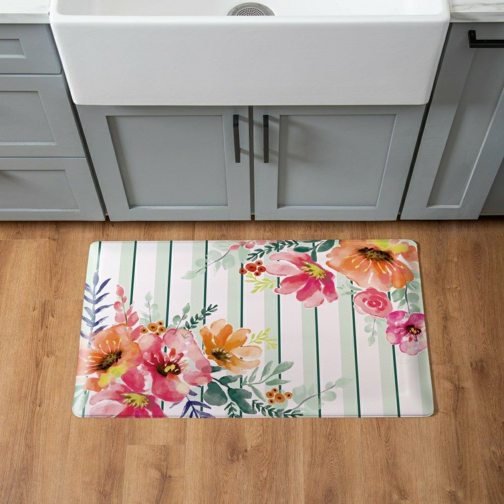 EG Studio Home Coordinates Floral Anti-Fatigue Mat 30"x18" | Plow & Hearth