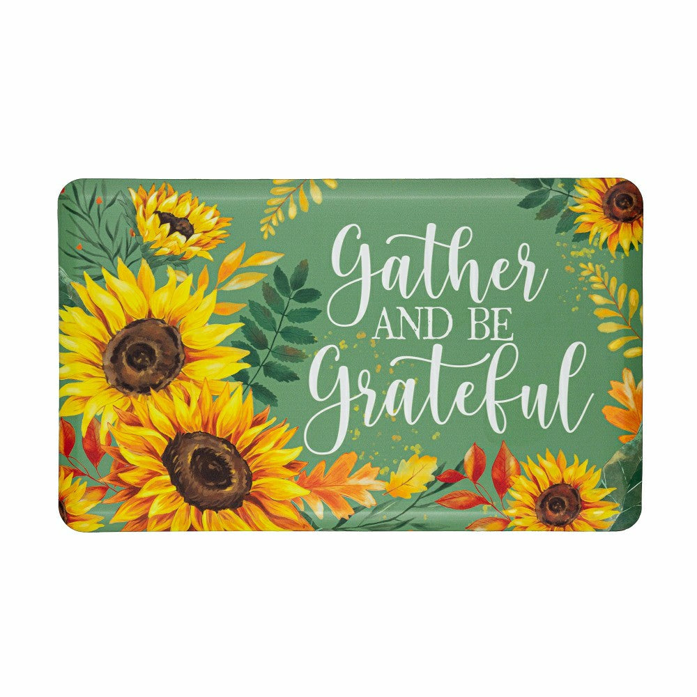 Grateful Gatherings Anti-Fatigue Mat, 30" x 18" | Plow & Hearth