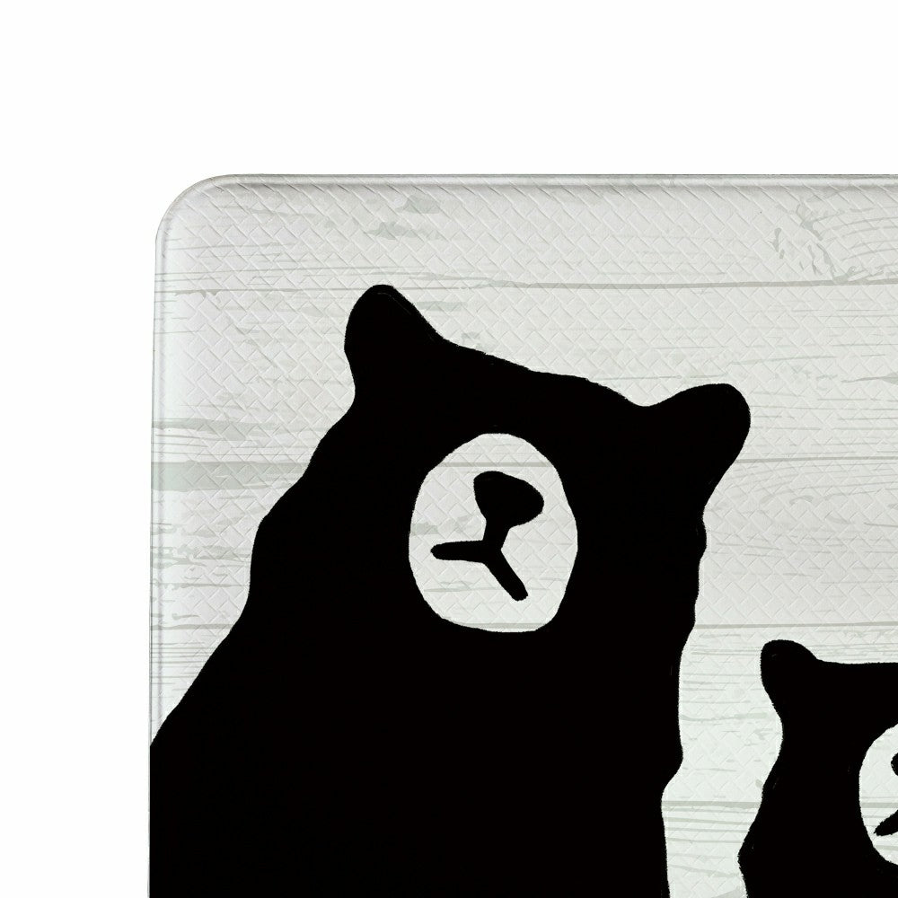 EG Studio Northwoods Black Bear and Cubs Anti-Fatigue Mat (30"x18“) | Plow & Hearth