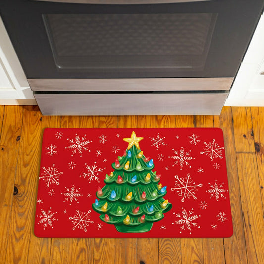 Christmas Tree Anti-Fatigue Mat, 30"x18" | Plow & Hearth