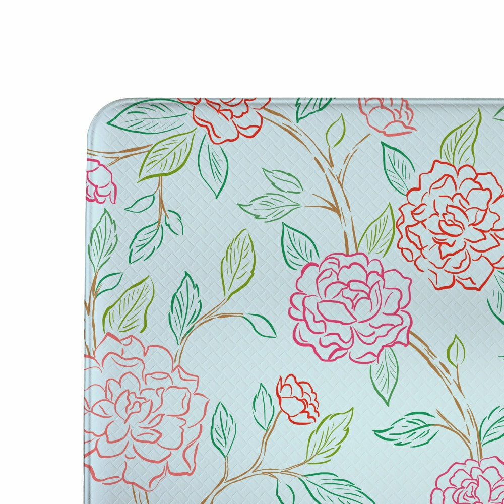 EG Studio Home Coordinates Roses Anti-Fatigue Mat, 30"x18" | Plow & Hearth