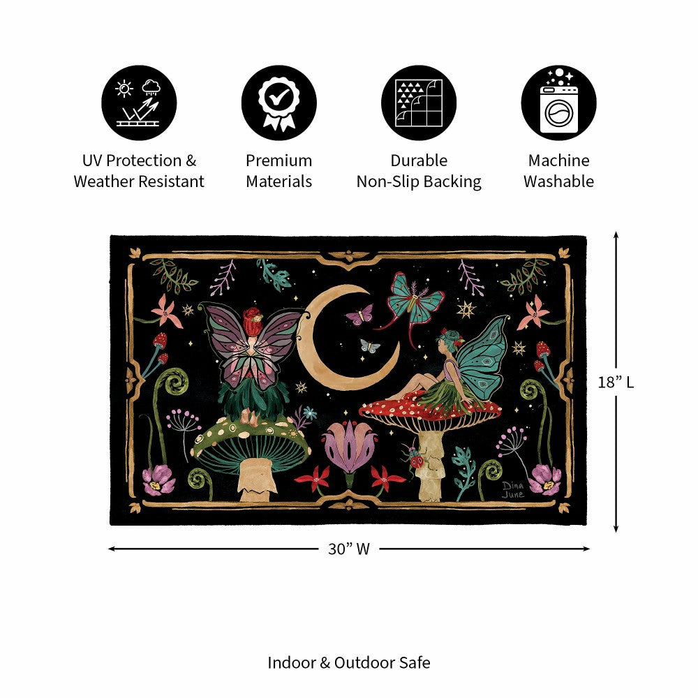 Fairy Wonderland Washable Indoor/ Outdoor Mat | Plow & Hearth