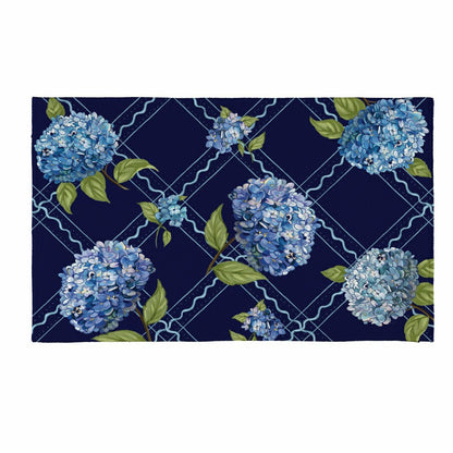 VivaStyle Washable Mat, 24"Lx36"H, Hydrangea Haven | Plow & Hearth