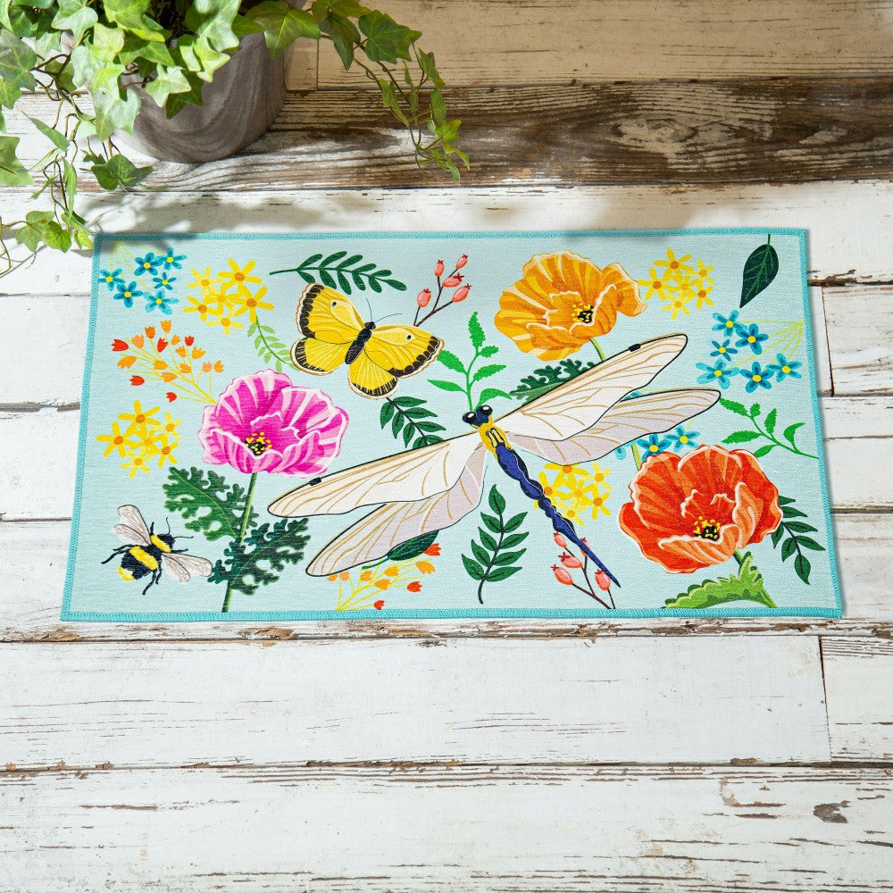 Greenhouse Garden Welcome Friends Washable Indoor/Outdoor Mat | Plow & Hearth