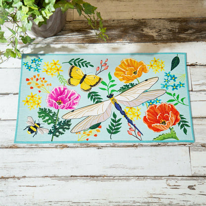 Greenhouse Garden Welcome Friends Washable Indoor/Outdoor Mat | Plow & Hearth