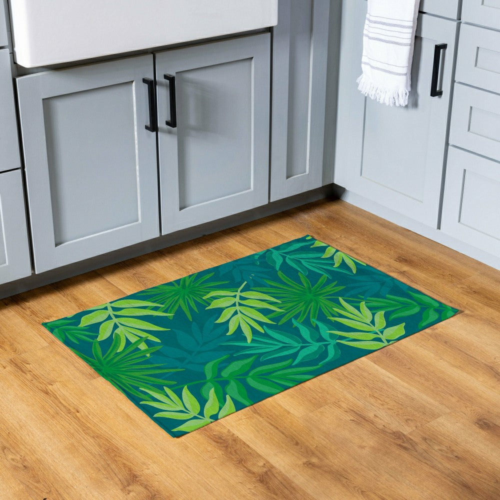 Let's Flamingle Washable Mat 24"x36" | Plow & Hearth