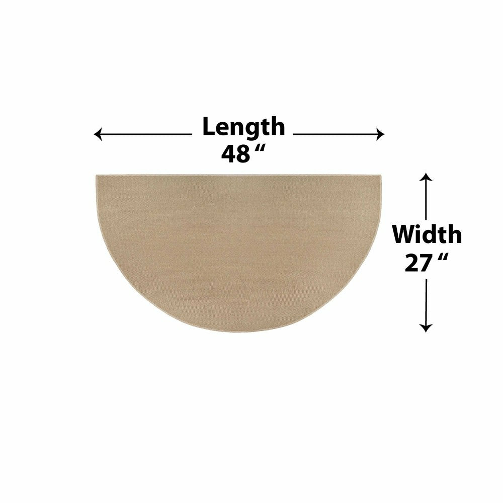 Fiberglass Half Round Hearth Rug | Plow & Hearth