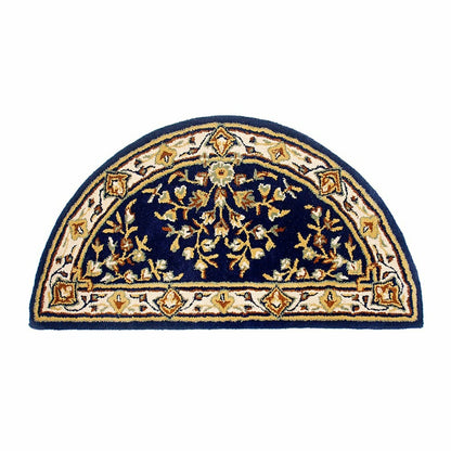 Oriental Half Round Wool Rug, 44"x22" | Plow & Hearth