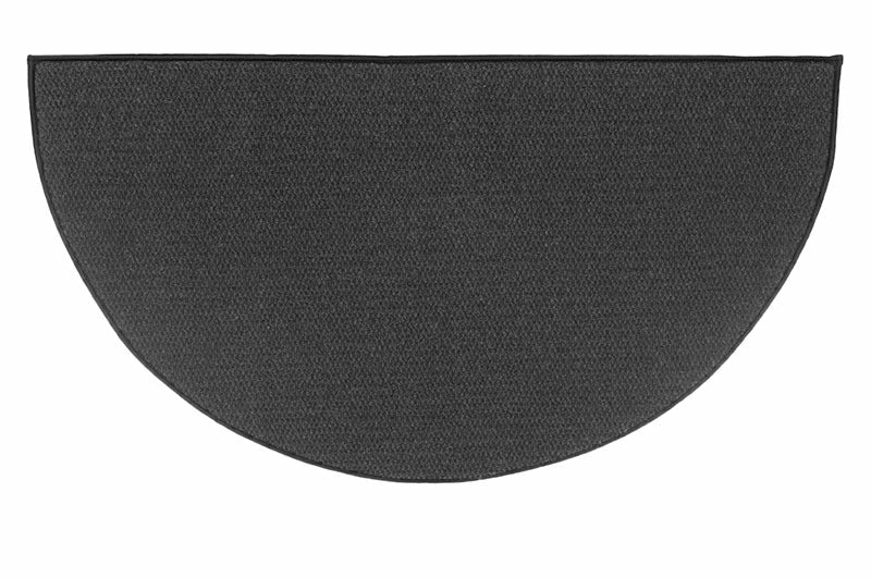 Wool Andiron Black Rug, 48" x 27" | Plow & Hearth