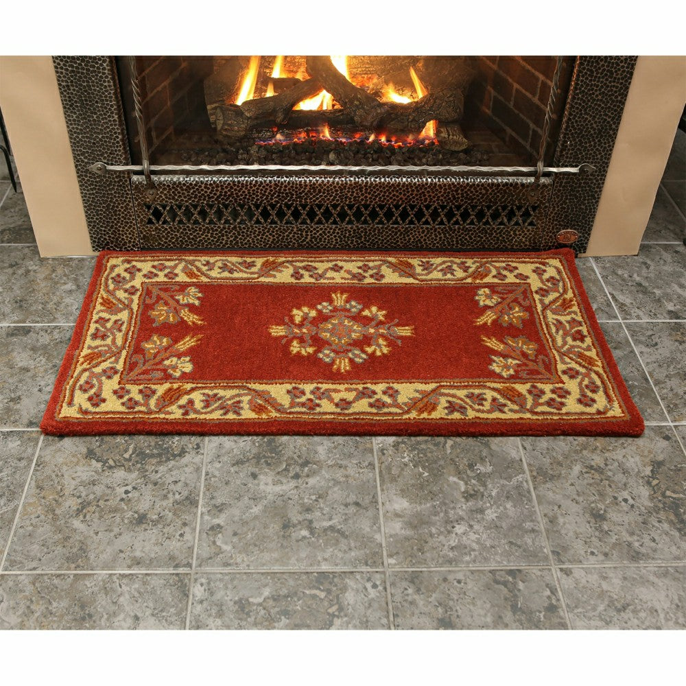 Jardin Wool Rug, 44"x22" | Plow & Hearth