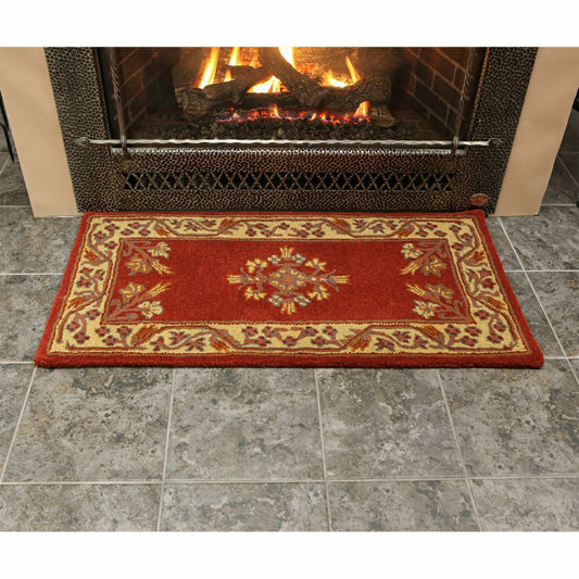 Jardin Wool Rug, 44"x22" | Plow & Hearth