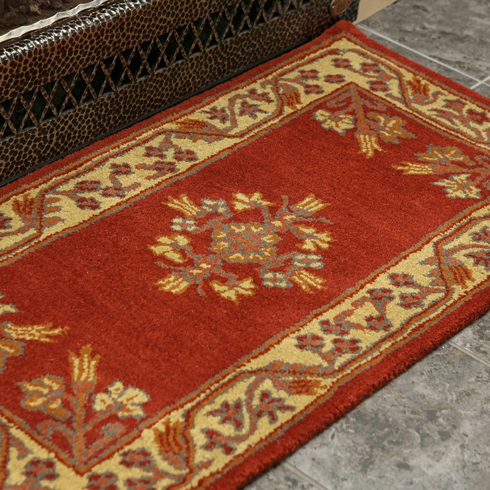 Jardin Wool Rug, 44"x22" | Plow & Hearth