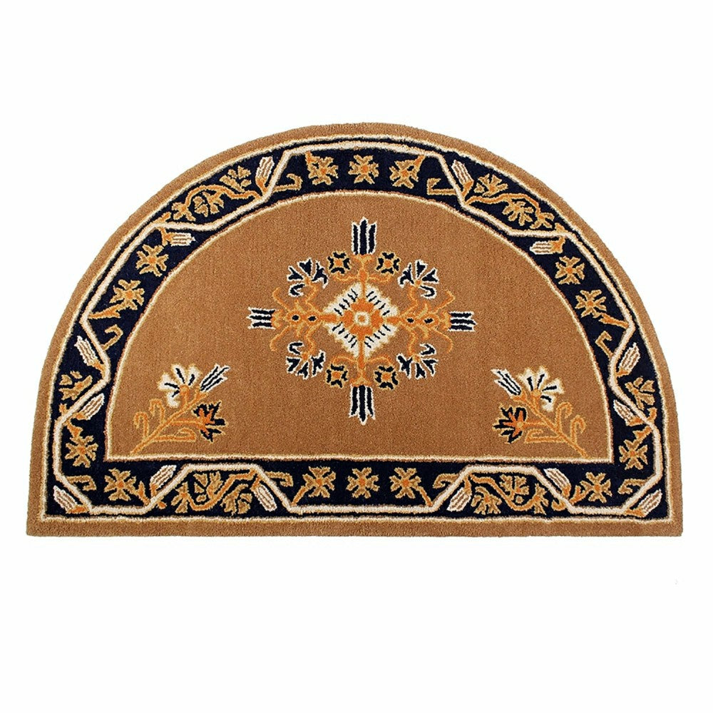 Jardin Half Round Wool Rug | Plow & Hearth
