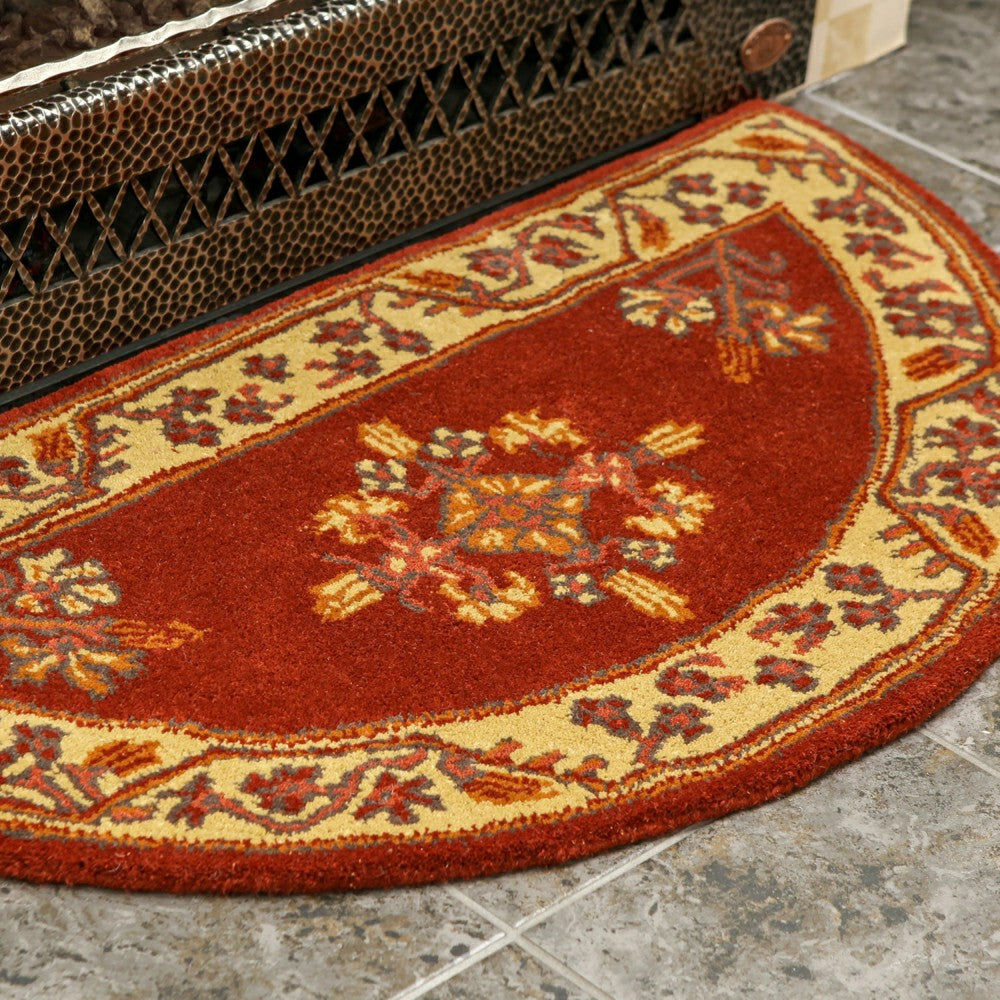 Jardin Half Round Wool Rug | Plow & Hearth
