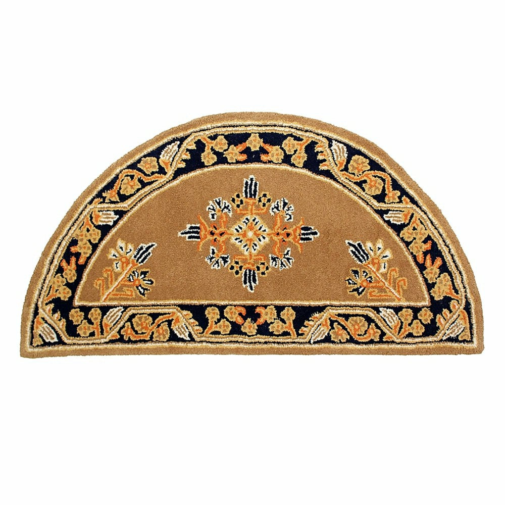 Jardin Half Round Wool Rug | Plow & Hearth