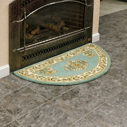 Jardin Half Round Wool Rug | Plow & Hearth