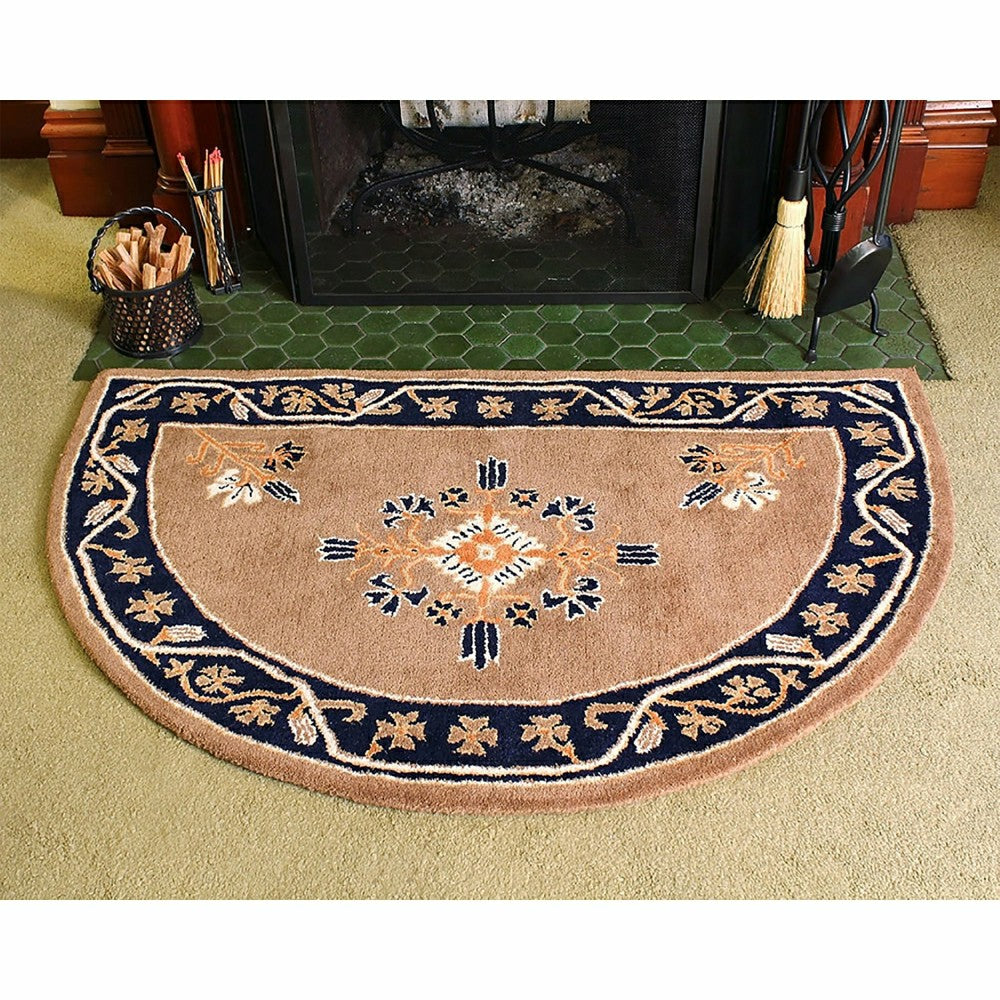 Jardin Half Round Wool Rug | Plow & Hearth
