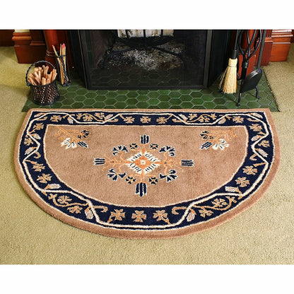 Jardin Half Round Wool Rug | Plow & Hearth
