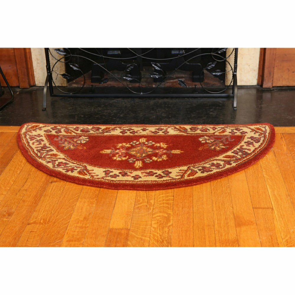Jardin Half Round Wool Rug | Plow & Hearth