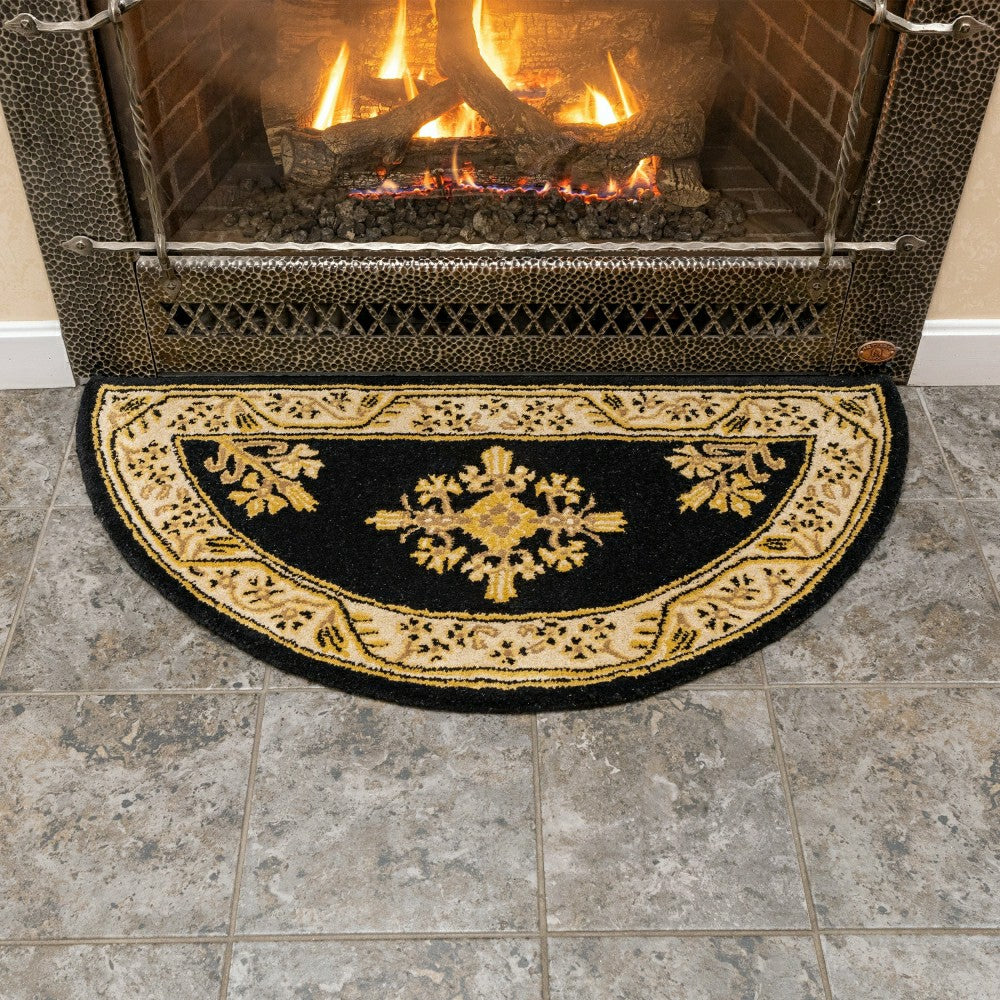 Jardin Half Round Wool Rug | Plow & Hearth
