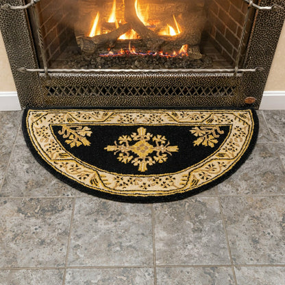 Jardin Half Round Wool Rug | Plow & Hearth