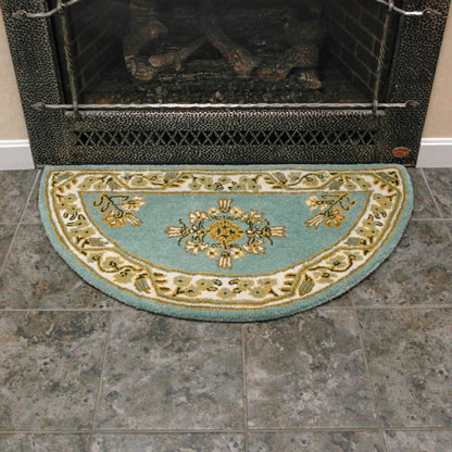 Jardin Half Round Wool Rug | Plow & Hearth