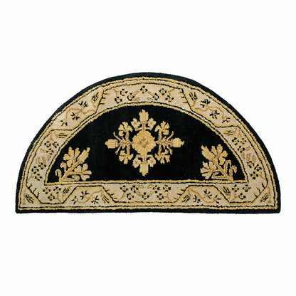 Jardin Half Round Wool Rug | Plow & Hearth