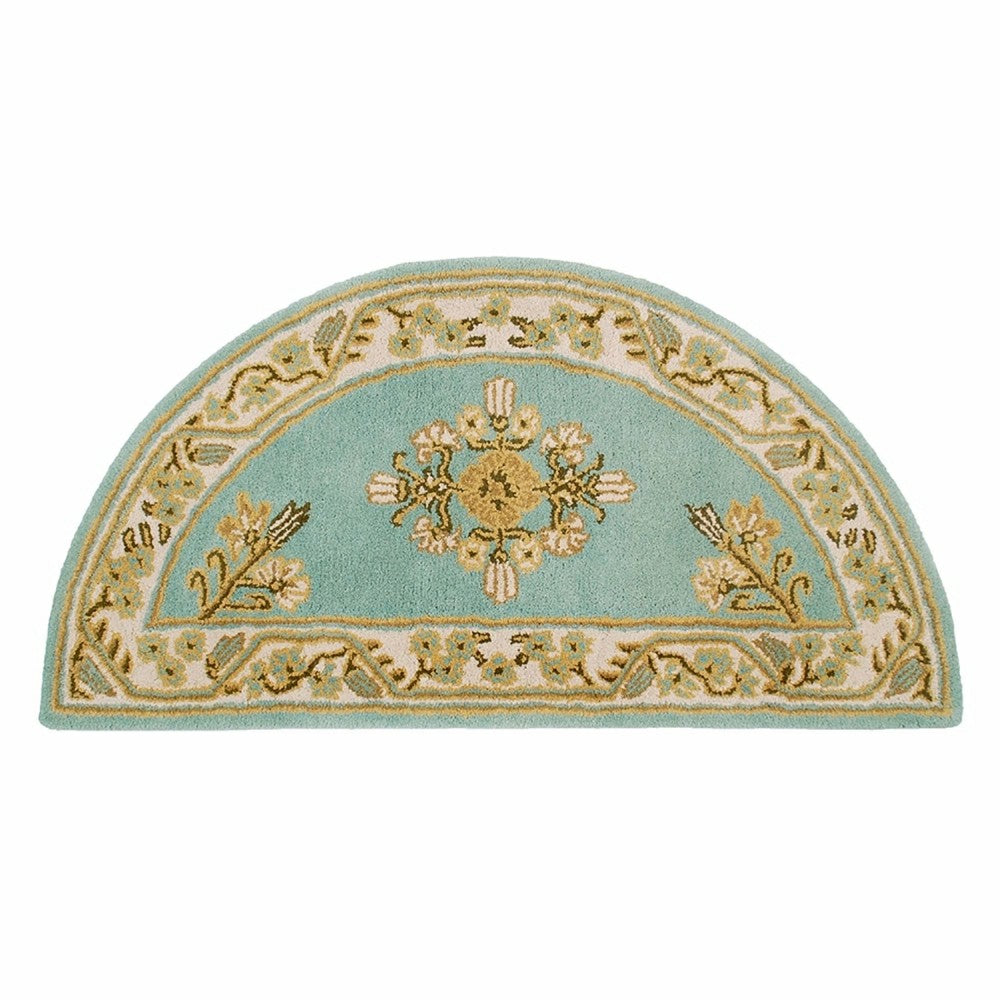 Jardin Half Round Wool Rug | Plow & Hearth